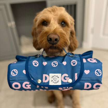 Taylor and Floof’s Dog in Training settle mat, the perfect tool for teaching dogs to settle.