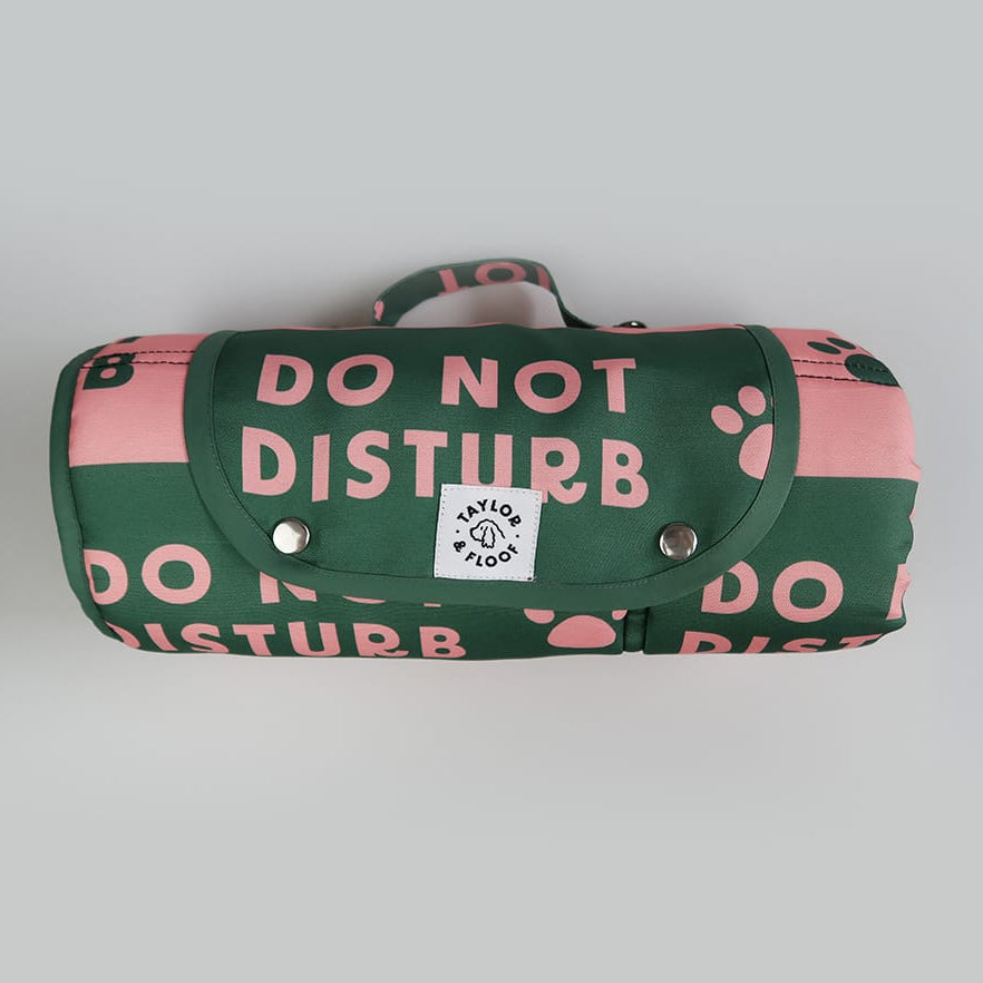 Do Not Disturb settle mat for dogs – perfect for training and travel