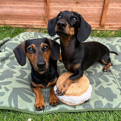 Settle mat for dog training in jungle camo print, great for puppies and working dogs.